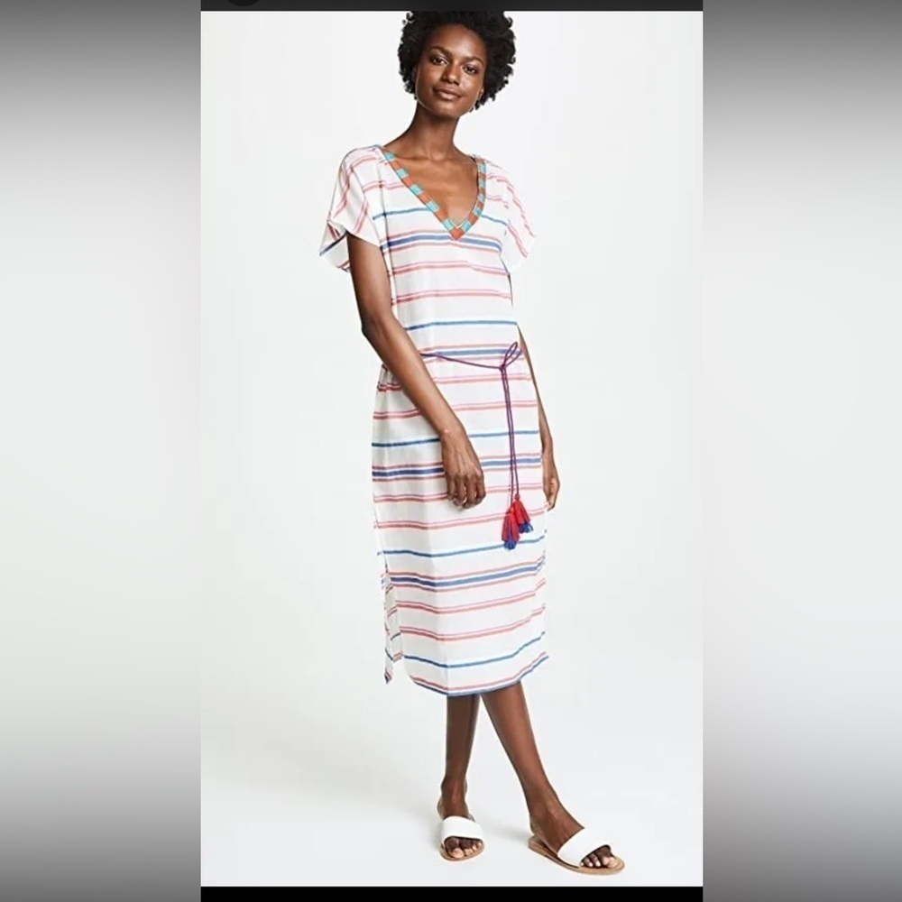Velvet by Graham Spencer Zanetta Stripe Dress XS